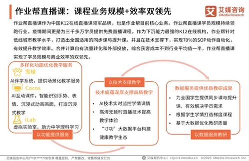 艾媒咨询发布2020中国在线教育报告 作业帮规模效率双领先